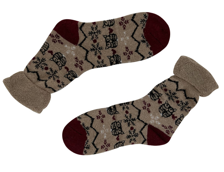 Women's woolen thermal socks YZ31 - 4 pairs