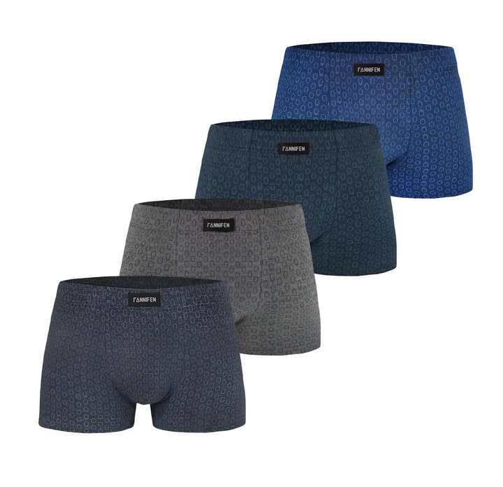 Men's bamboo soft flexible breathable boxers HONEYCOMB M6765 4pcs in a pack