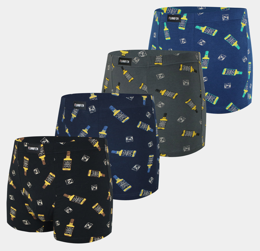 Cotton boxers soft flexible breathable WHISKEY G5123 - 4 pieces in a pack