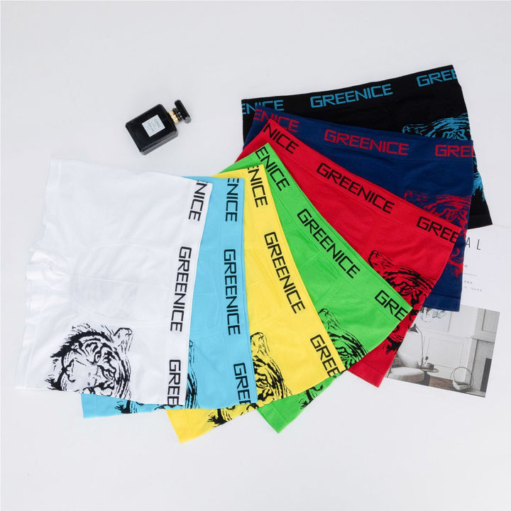 Men's seamless boxers GREE-7664 - 4 pieces in a pack