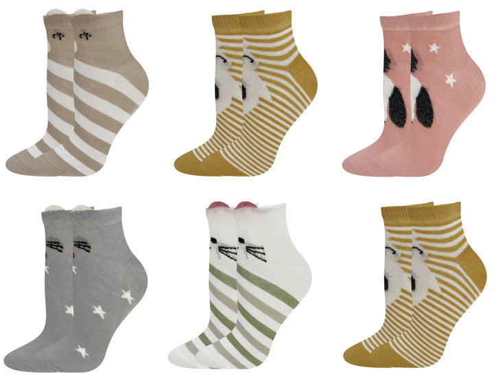 Women's ankle socks CW405 6 pairs