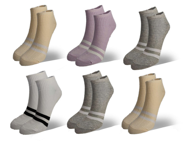 Women's ankle socks Z871 - 6 pairs