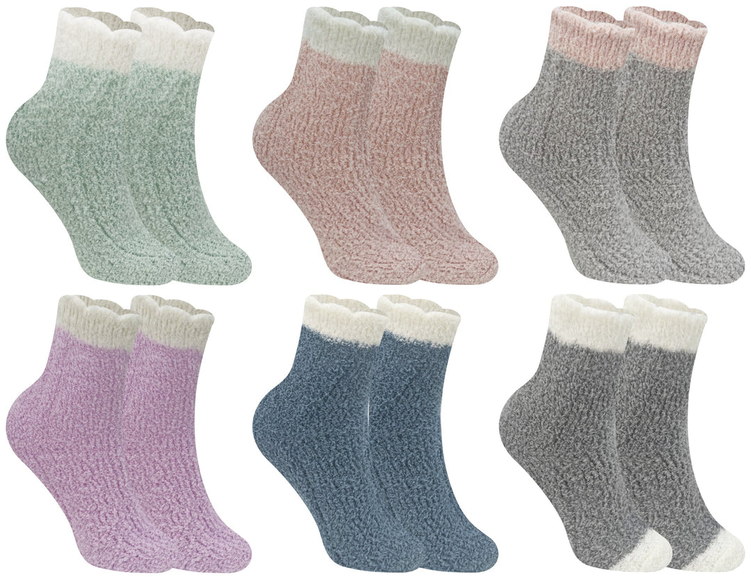 Women's furry thermal socks DW9801 4 pairs