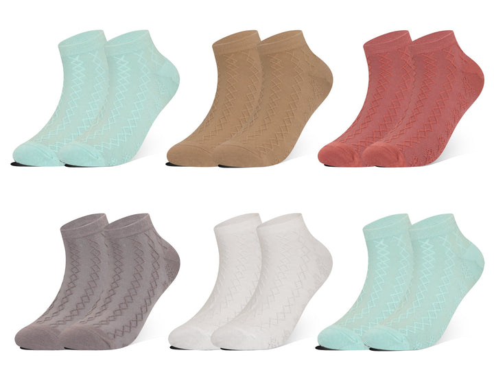 Women's Ankle Socks CW420 6 Pairs