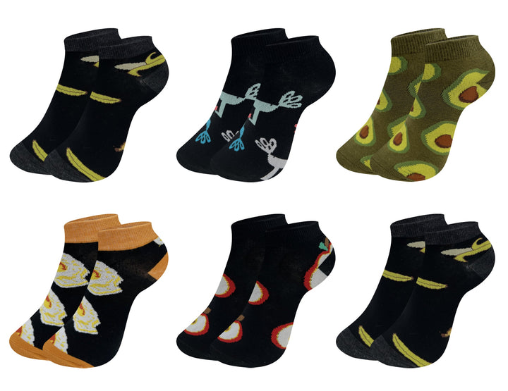 Women's ankle socks SNACK CW398 6 pairs