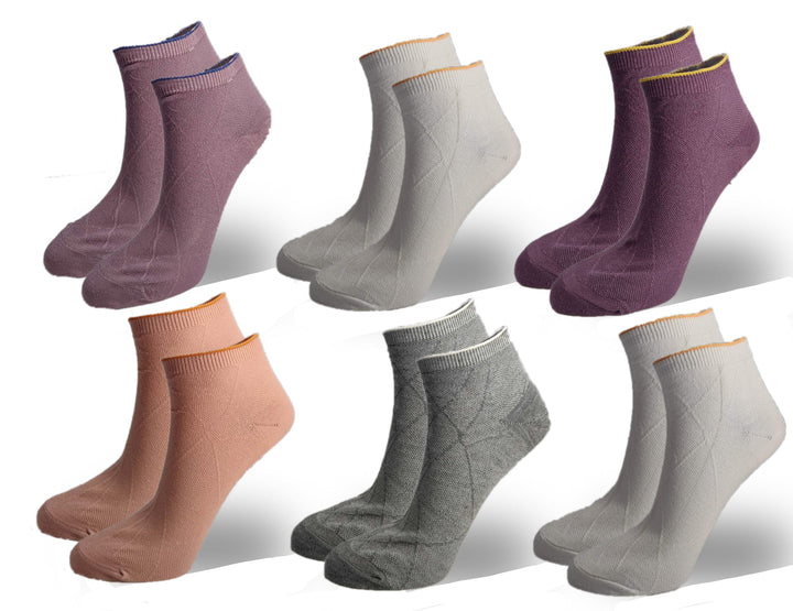 Women's ankle socks Z875 - 6 pairs