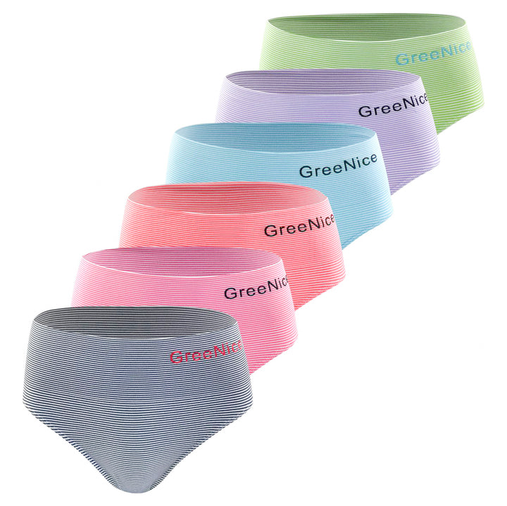 Seamless striped panties GREE-2040 - 3 pieces per pack