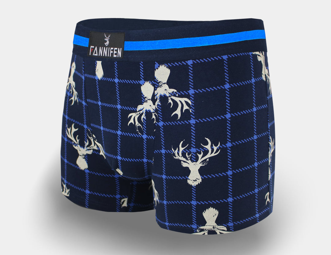 Men's cotton boxer briefs DEER G5116A - 4 pcs in a pack