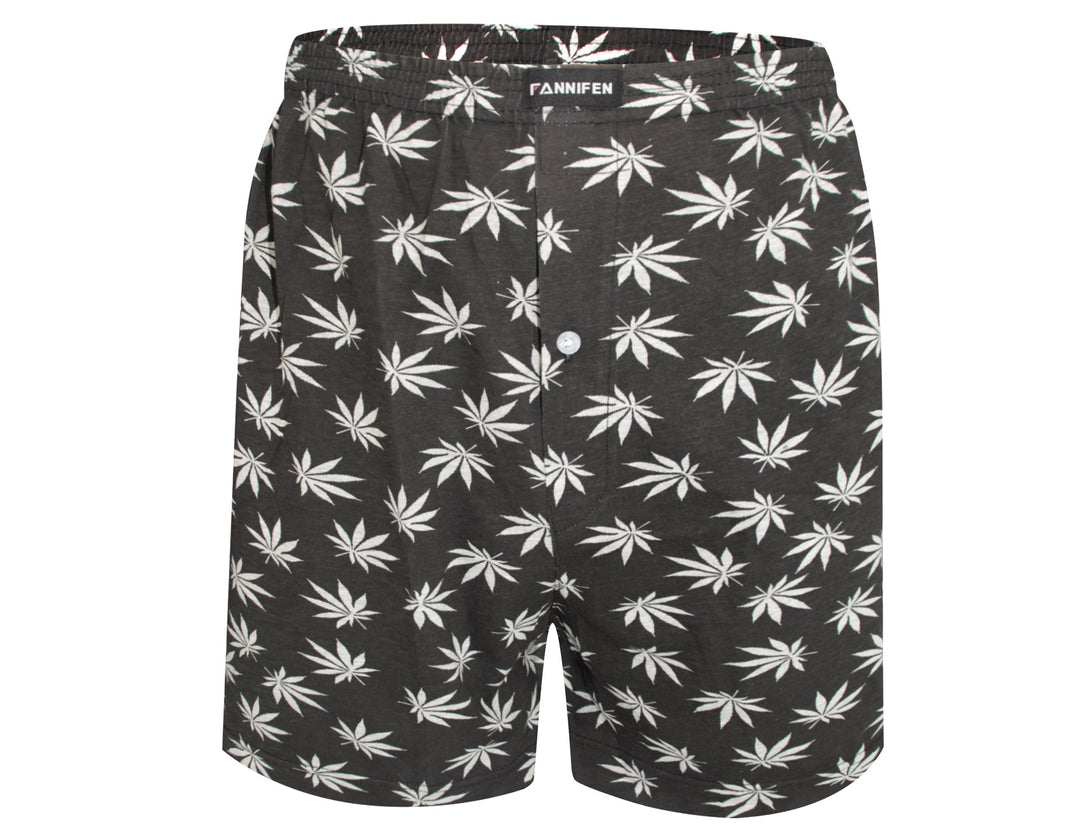 Men's shorts with leaf design HF024 - 4 pcs in a pack