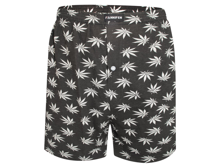 Men's shorts with leaf design HF024 - 4 pcs in a pack