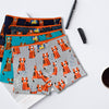 Klassische, flexible und atmungsaktive Baumwollboxershorts für Teenager, TIGER ZQ5002, 4er-Packung