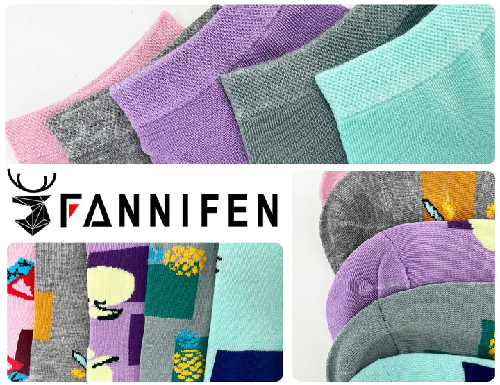 Women's ankle socks XW2671 6 pairs