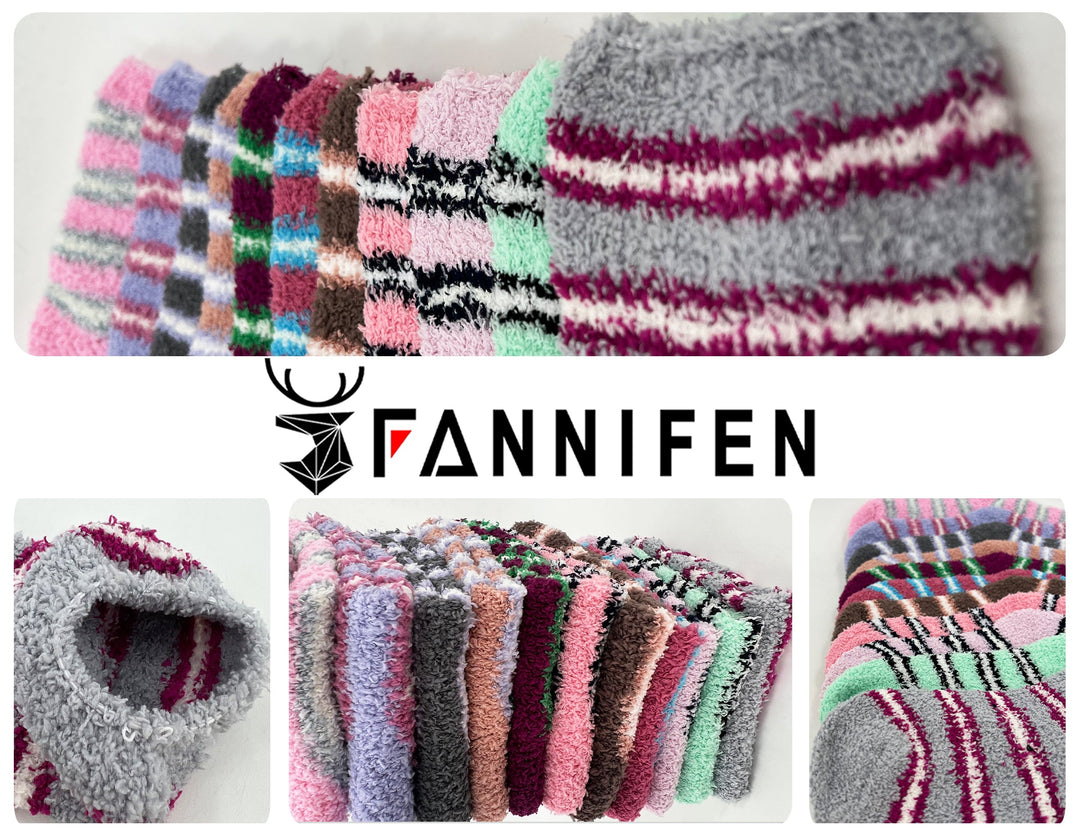 Women's furry thermal socks DW9504 4 pairs