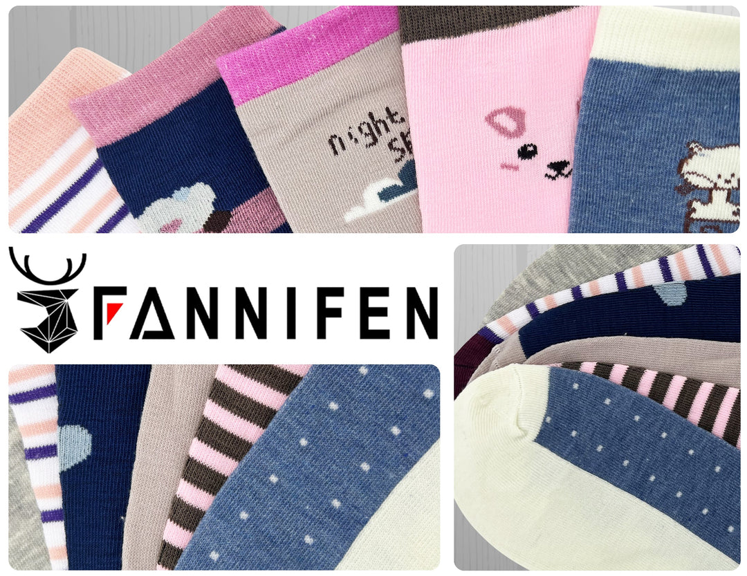 Girls' cheerful socks QW3047 6 pairs