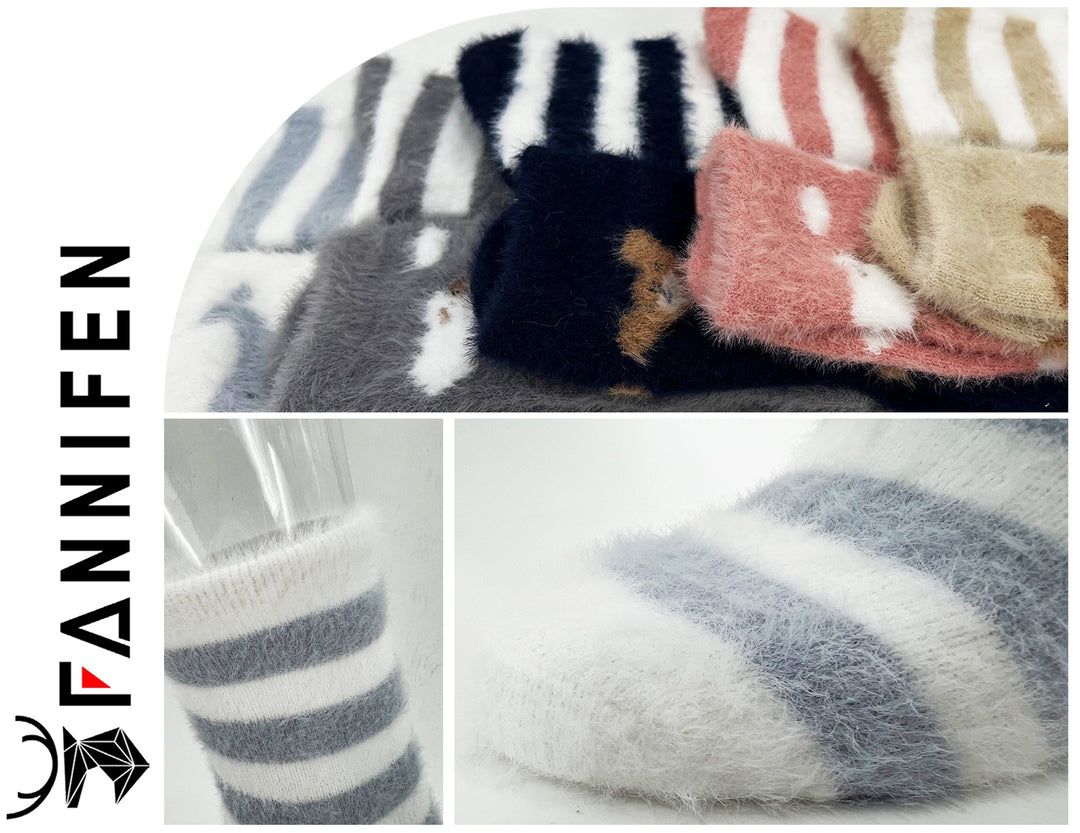 Women's thermal socks ANIMALS H5805 4 pairs