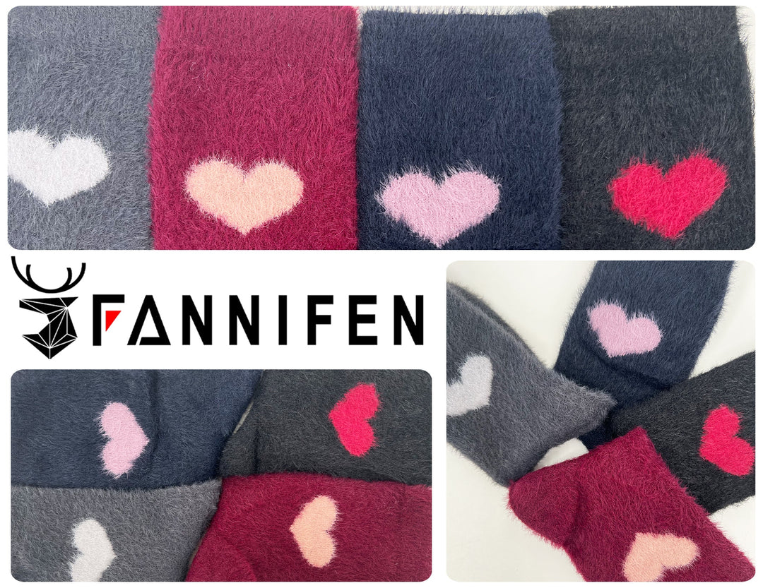 Women's fluffy thermal socks LY215 4 pairs