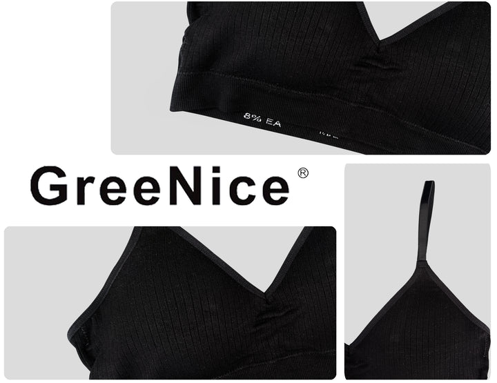 Comfortable Seamless Full Coverage Non-Padded Bra without Underwire GREE-6690 - 2 pcs