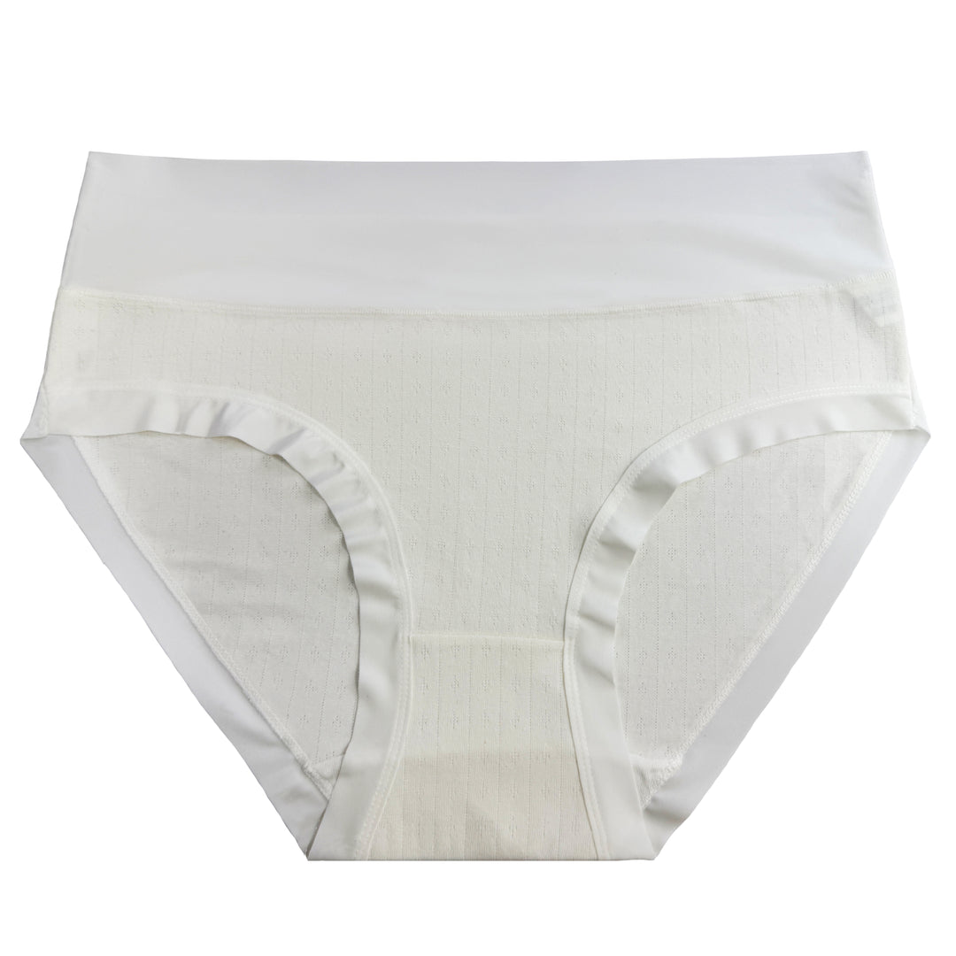 Women's light smooth cotton daily two-tone panties CZ8059 - 3 pieces in a pack