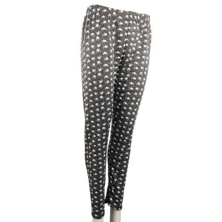 Women's thermal pants with rose pattern MK033A