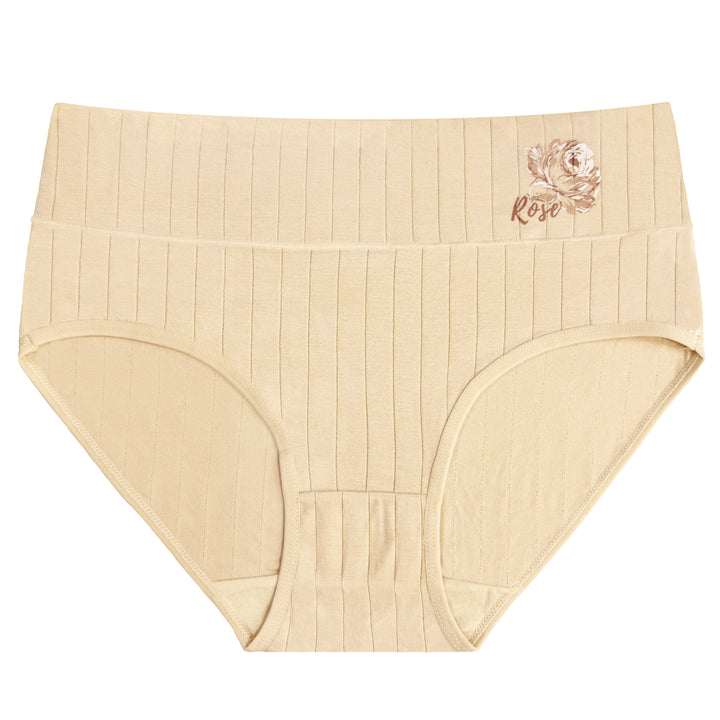 ROSE Women's High-Waisted Full Coverage Daily Breathable Smooth Seamless Panties RM0052 - 3 pieces per pack