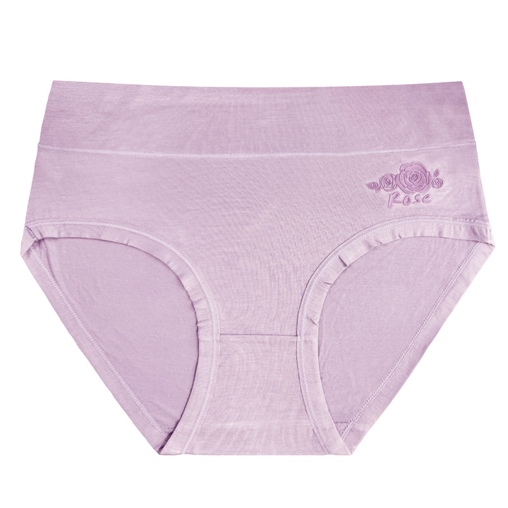 Women's high-waisted ROSE smooth breathable panties RM0054 - 3 pieces in a pack