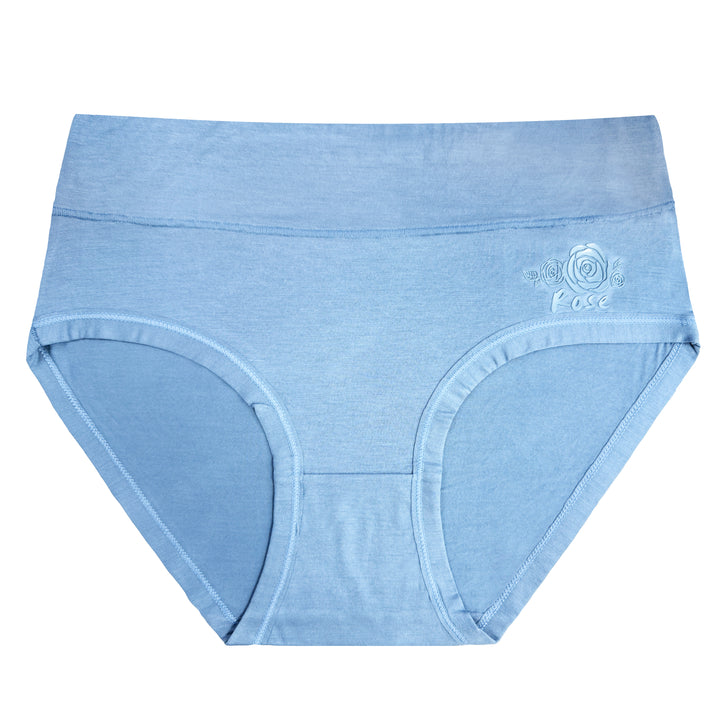Women's high-waisted ROSE smooth breathable panties RM0054 - 3 pieces in a pack