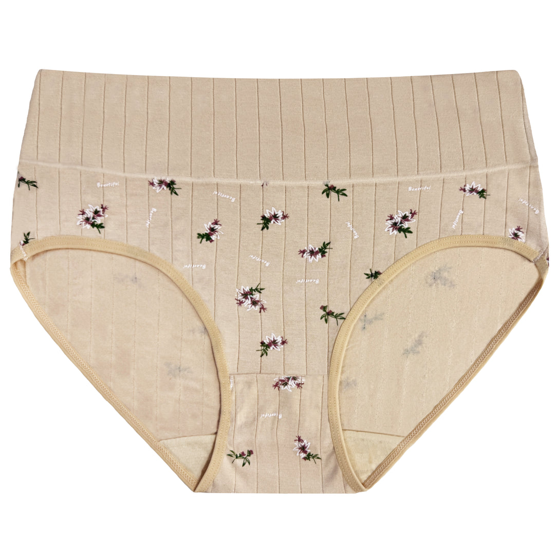 Women's high-waisted breathable everyday full cover panties RM0056 - 3 pieces per pack