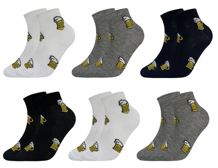 Men's ankle socks Beer XM2261 6 pairs