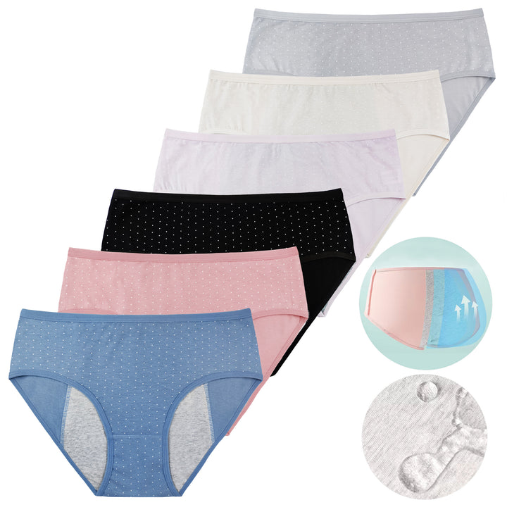 Women's classic hipster menstrual panties YW4196 3 pcs
