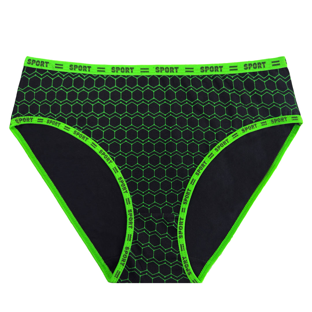 Women's honeycomb breathable ladies hipster panties YW4235 - 3 pieces per pack