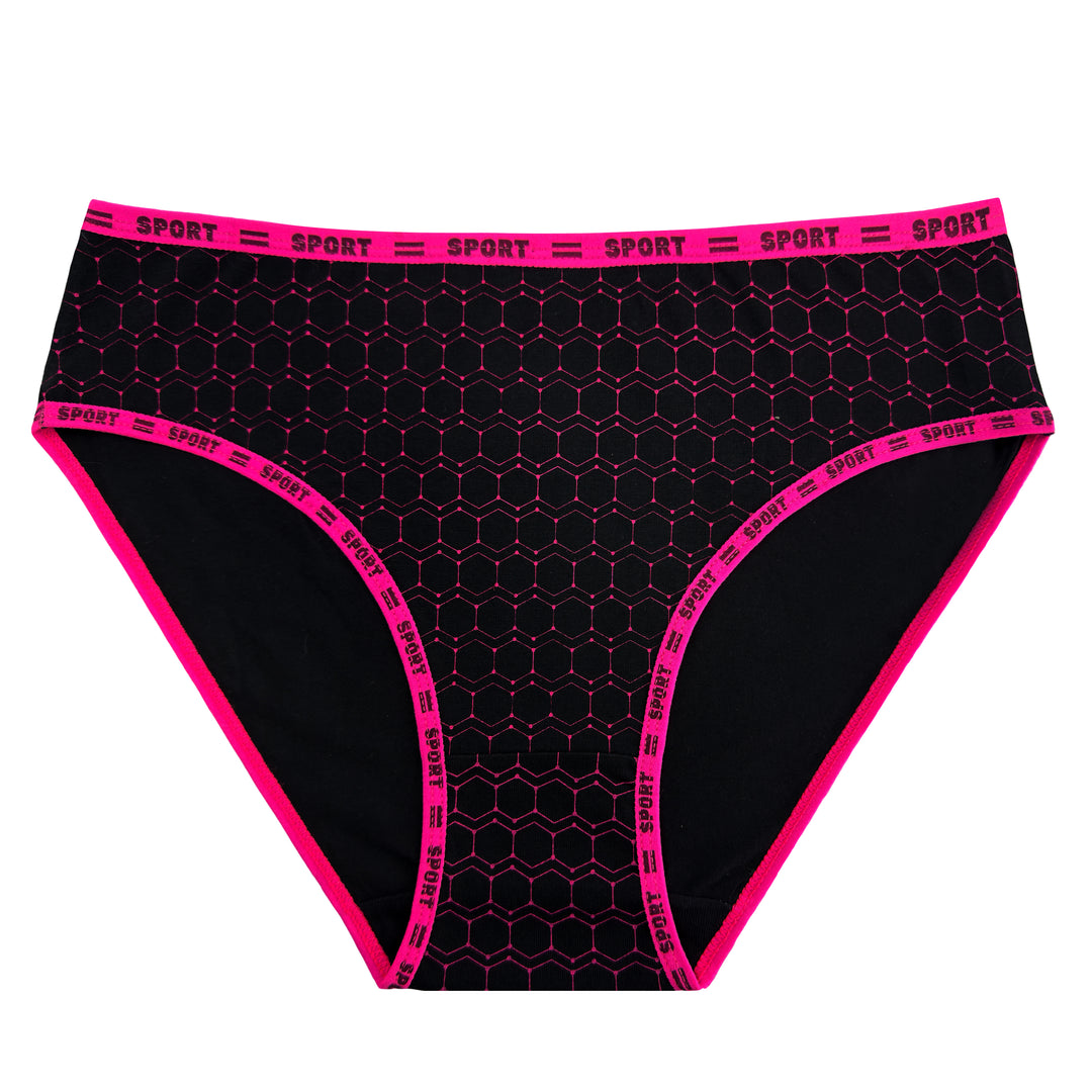 Women's honeycomb breathable ladies hipster panties YW4235 - 3 pieces per pack