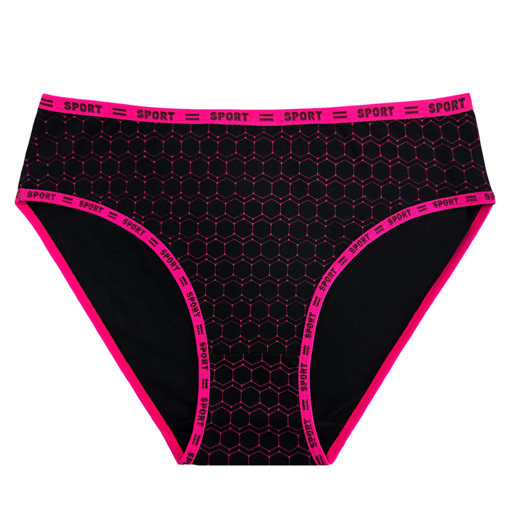 Women's honeycomb breathable ladies hipster panties YW4235 - 3 pieces per pack