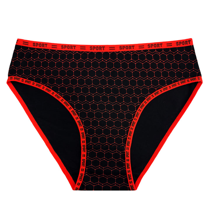 Women's honeycomb breathable ladies hipster panties YW4235 - 3 pieces per pack