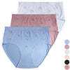 Women's cotton panties Rose embroidery YW4258-3 pieces