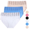 Women's high-waisted cotton panties YW4261 - 3 pcs in a pack