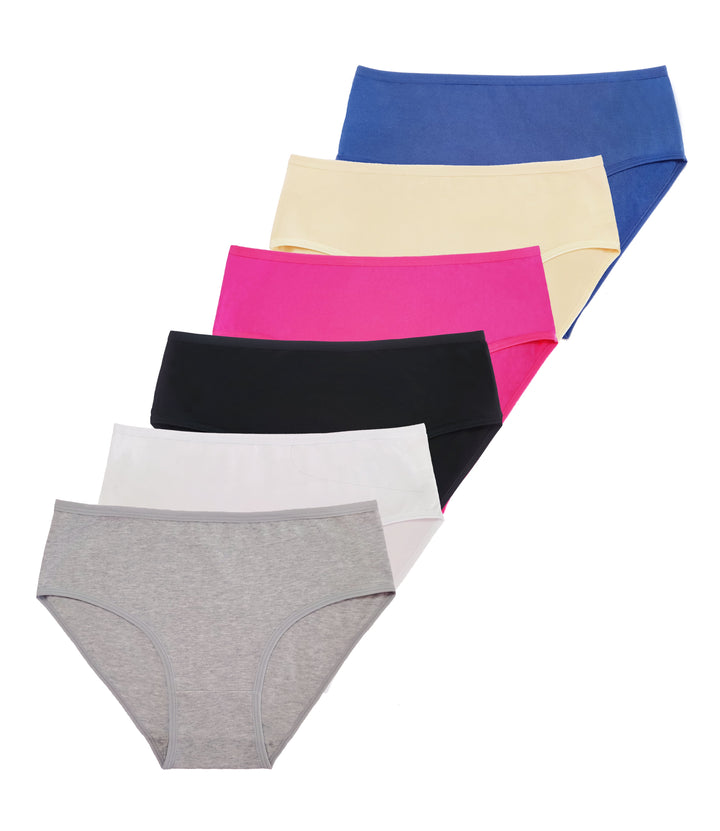 Women's solid-colored panties CZ8015 - 3 pieces in a pack