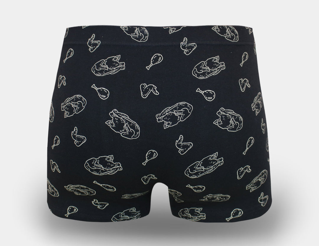 Men's cotton boxer shorts CHICKEN G5118 - 4 pieces in a pack