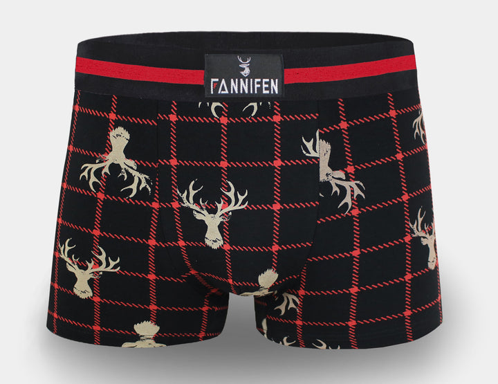 Men's cotton boxer briefs DEER G5116A - 4 pcs in a pack